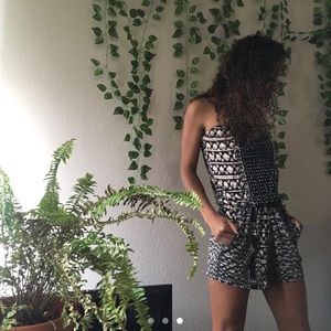 Tube top romper